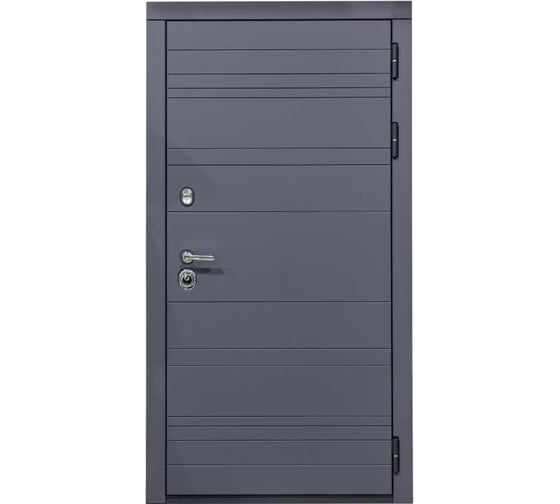 Дверь DIVA МД-39 2050x860 мм, правая, Серая-Н10 Белый Софт УТ-00075464
