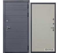 Дверь DIVA МД-39 2050x960 мм, правая, Серая-Н10 Софт Шампань УТ-00075480