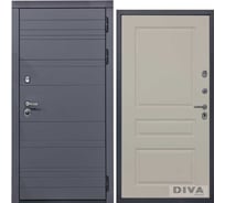 Дверь DIVA МД-39 2050x860 мм, правая, Серая-Д13 Софт Шампань УТ-00075427