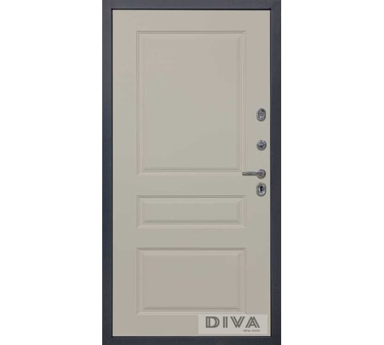 Дверь DIVA МД-39 2050x860 мм, правая, Серая-Д13 Софт Шампань УТ-00075427