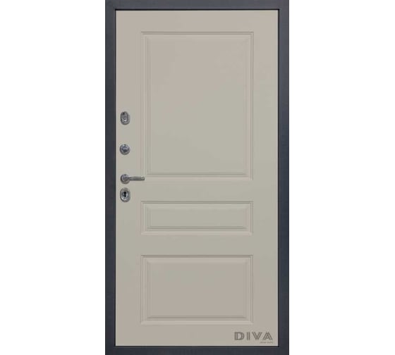 Дверь DIVA МД-39 2050x960 мм, левая, Серая-Д13 Софт Шампань УТ-00075429