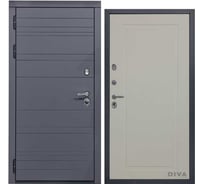 Дверь DIVA МД-39 2050x960 мм, левая, Серая-Н10 Софт Шампань УТ-00075479