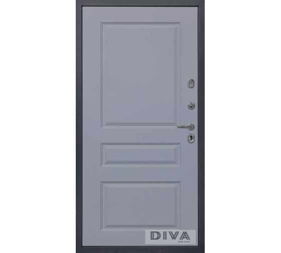 Дверь DIVA МД-39 2050x960 мм, правая, Серая-Д13 Силк Маус УТ-00075438