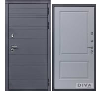 Дверь DIVA МД-39 2050x860 мм, правая, Серая-Д7 Силк Маус УТ-00075456