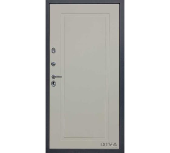 Дверь DIVA МД-39 2050x860 мм, левая, Серая-Н10 Софт Шампань УТ-00075477