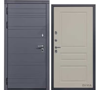 Дверь DIVA МД-39 2050x860 мм, левая, Серая-Д13 Софт Шампань УТ-00074517