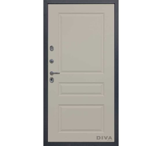 Дверь DIVA МД-39 2050x860 мм, левая, Серая-Д13 Софт Шампань УТ-00074517