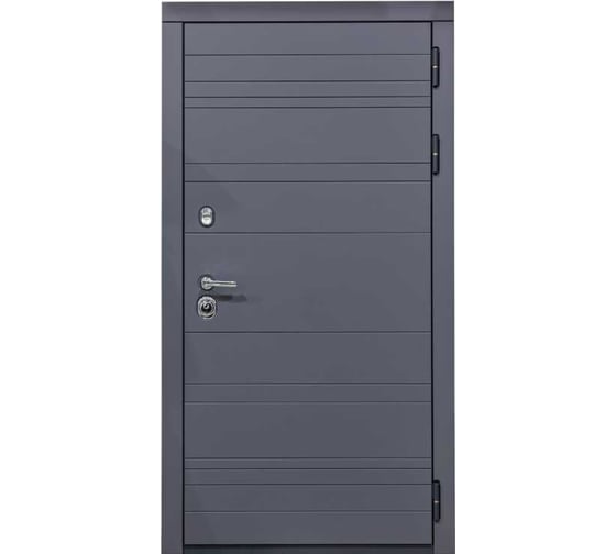 Дверь DIVA МД-39 2050x860 мм, правая, Серая-Д11 Белый Софт УТ-00075483