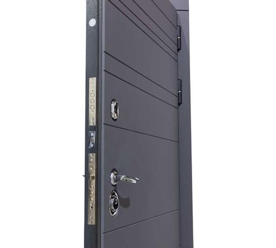 Дверь DIVA МД-39 2050x860 мм, правая, Серая-Д11 Белый Софт УТ-00075483