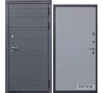 Дверь DIVA МД-39 2050x860 мм, правая, Серая-Д11 Силк Маус УТ-00075486