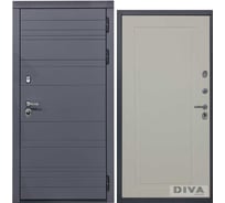 Дверь DIVA МД-39 2050x860 мм, правая, Серая-Н10 Софт Шампань УТ-00075478