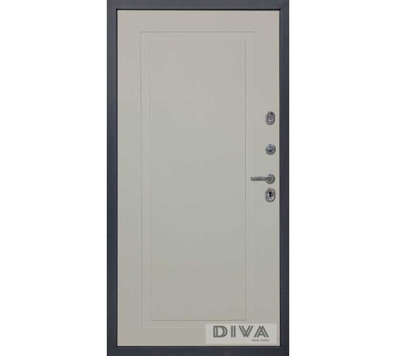 Дверь DIVA МД-39 2050x860 мм, правая, Серая-Н10 Софт Шампань УТ-00075478