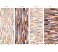 Дизайн-панели ООО "Панда" 02640 panda каскад, фон темный, горизонтальный кирпич, 4 шт. 15152