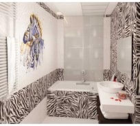 Дизайн-панели ООО "Панда" 02920 panda зебра, фон, 2 шт. 15173