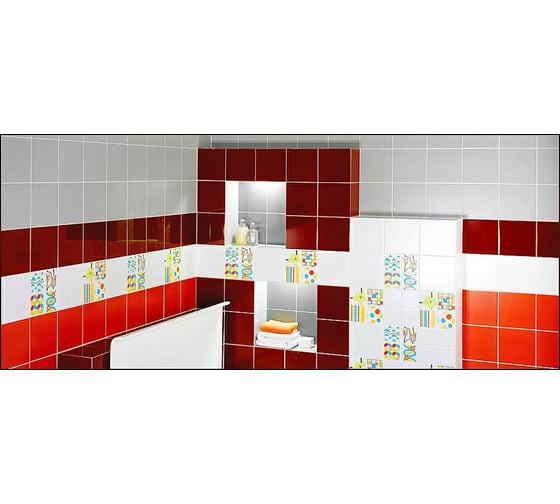Керамический гранит KERAMA MARAZZI Калейдоскоп 20x20x0.8 см, белый (1, Т 55, К 08) 23 шт SG1544N