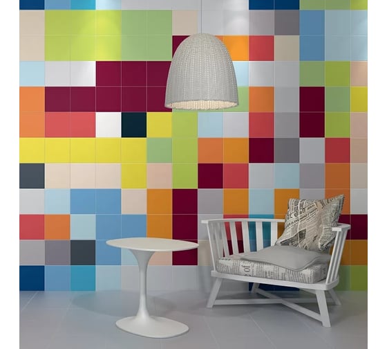 Керамический гранит KERAMA MARAZZI Калейдоскоп 20x20x0.8 см, белый (1, Т 55, К 08) 23 шт SG1544N