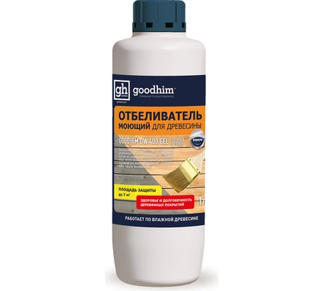 Моющий отбеливатель для древесины GOODHIM DW400 GEL, 1 л 66732
