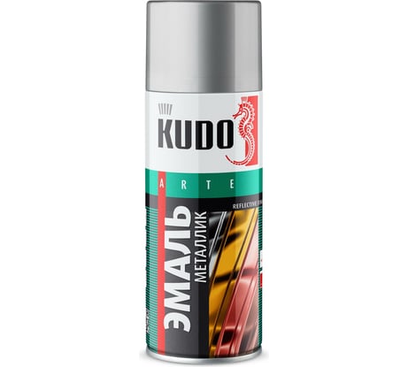 Эмаль яркий металлик универсальная быстросохнущая KUDO REFLECTIVE FINISH хром KU-1027