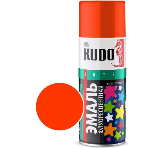 Эмаль флуоресцентная KUDO оранжево-красная KU-1206