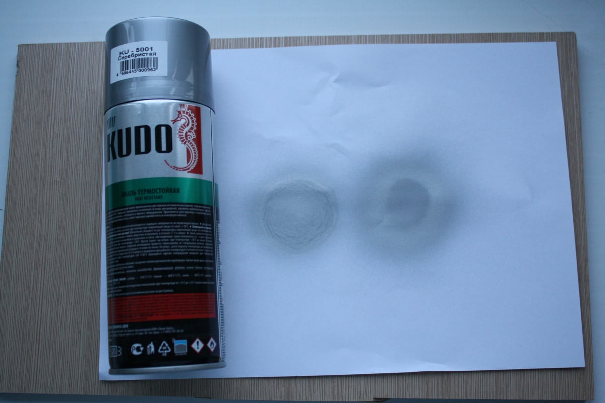 Эмаль термостойкая KUDO серебристая KU-5001 - выгодная цена, отзывы ...
