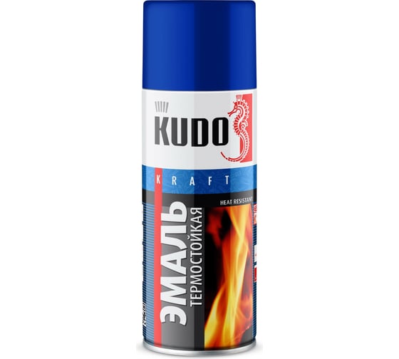 Эмаль термостойкая KUDO синяя KU-5004 1