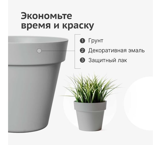 Грунт-эмаль для пластика KUDO светло-серая (RAL 7035) KU-6005