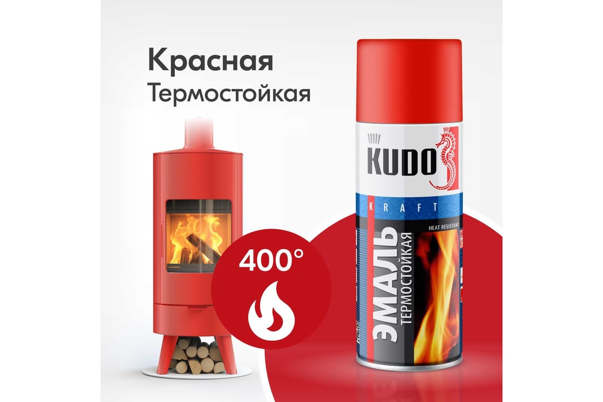  термостойкая KUDO красная KU-5005 - выгодная цена, отзывы .