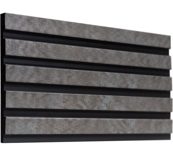 Стеновая панель Decor-Dizayn "Грани" ударопрочная, влагостойкая, под покраску 150x10x3000 мм 904-69