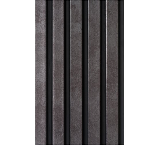 Стеновая панель Decor-Dizayn "Грани" ударопрочная, влагостойкая, под покраску 150x10x3000 мм 904-70
