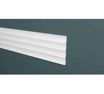 Стеновая панель Decor-Dizayn "Грани" ударопрочная, влагостойкая, под покраску 180x10x3000 мм DD910 DD917 (3m)