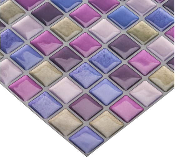 Комплект полимерной 3d плитки LAKO "мозаика 6", 21.3x25 см, 5 шт. LKD-YJC0018