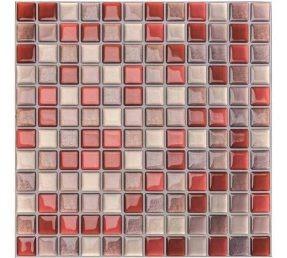 Комплект полимерной 3d плитки LAKO "мозаика 7", 21.3x25 см, 5 шт. LKD-YJC0019