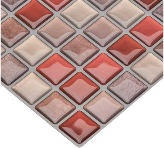 Комплект полимерной 3d плитки LAKO "мозаика 7", 21.3x25 см, 5 шт. LKD-YJC0019