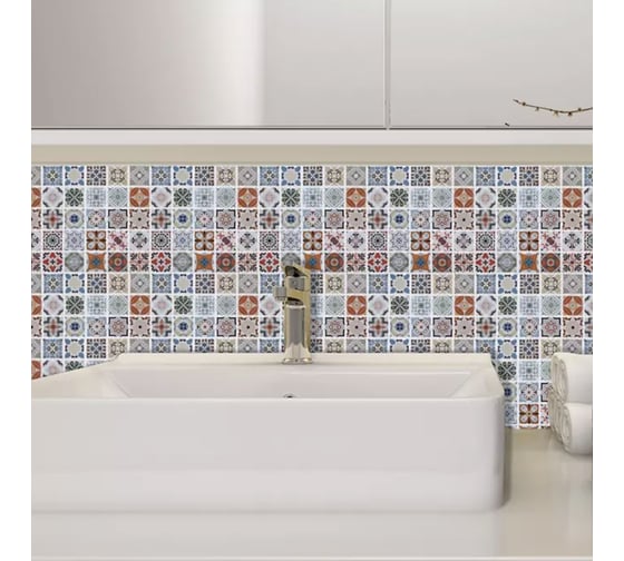 Комплект полимерной 3d плитки LAKO "мозаика абстракция 3", 30.5x30.5 см, 5 шт. LKD-AMZ022