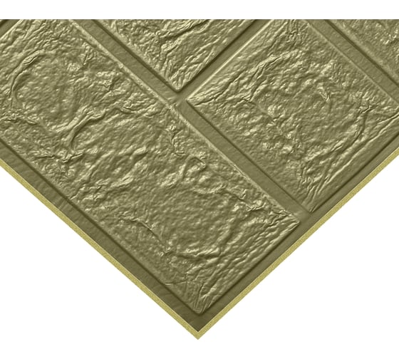 Комплект 3d панелей для стен LAKO классический кирпич серо-зеленый, 70x77 см, 5 шт. LKD-01-04-508-KO
