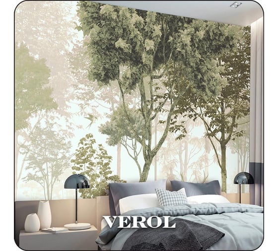 Флизелиновые фотообои Verol встык, Олень в лесу, 8.1 кв. м, высота 2.83 м, ширина 3 м 78-ФФО-04748