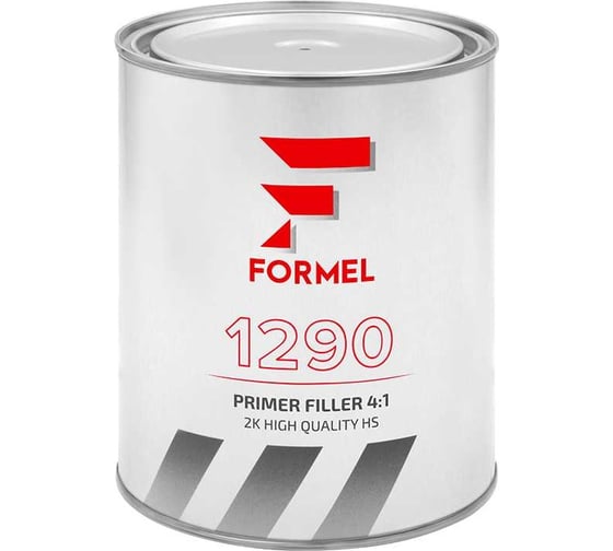 Грунт FORMEL 1290 HIGH QUALITY HS 4:1 2K 0.8 л, серый FM121008