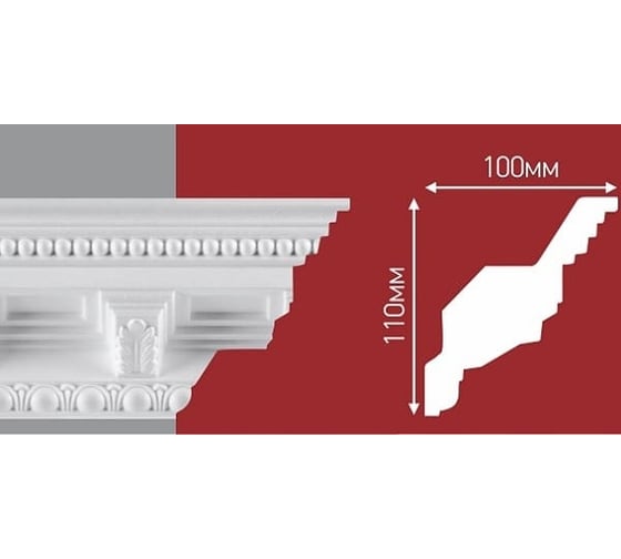 Плинтус Decor Ek d131/150 мм D-131