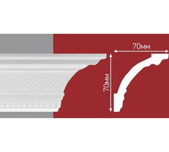 Плинтус Decor Ek d136/100мм D-136