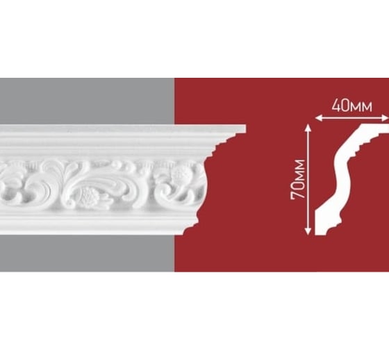 Плинтус Decor Ek d137/80мм (упак-2шт.) D-137
