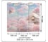 Флизелиновые фотообои Verol облака 300x283 см, розовый, 3 полосы 119-ФФО-05767 2
