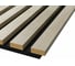 Акустические стеновые панели Cosca Decor 1200x600x19 мм, черный войлок, рейки мдф, цвет - ясень кристалл, коллекция сканди 00-00074681 1