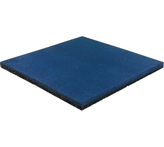 Полнотелая плитка из резиновой крошки Rezcon 500x500x30 мм, синяя Pp50050030bl 1
