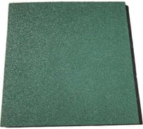 Полнотелая плитка из резиновой крошки Rezcon 500x500x10 мм, зеленая Pp50050010gr