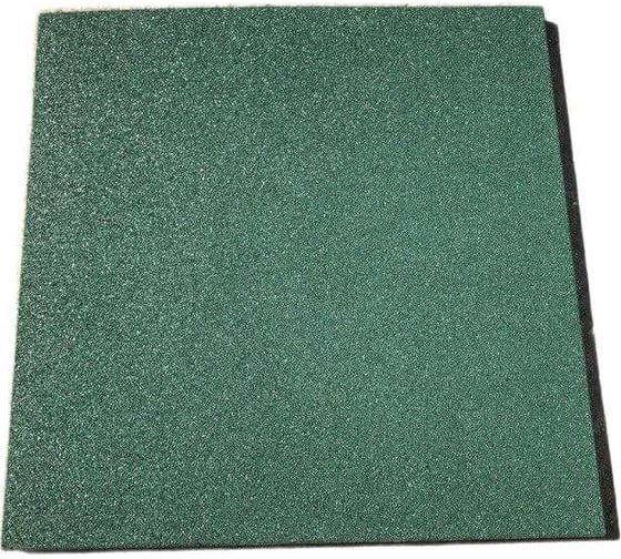 Полнотелая плитка из резиновой крошки Rezcon 500x500x10 мм, зеленая Pp50050010gr