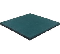 Полнотелая плитка из резиновой крошки Rezcon 500x500x20 мм, зеленая Pp50050020gr