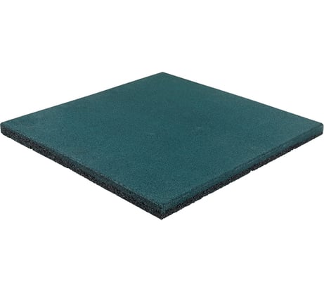 Полнотелая плитка из резиновой крошки Rezcon 500x500x30 мм, зеленая Pp50050030gr