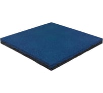 Полнотелая плитка из резиновой крошки Rezcon 500x500x40 мм, синяя Pp50050040bl