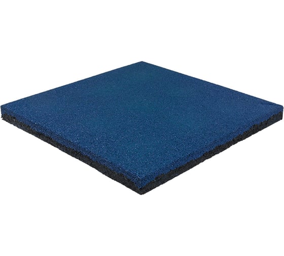 Полнотелая плитка из резиновой крошки Rezcon 500x500x40 мм, синяя Pp50050040bl 1