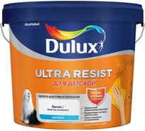 Краска DULUX ULTRA RESIST ДЛЯ ДЕТСКОЙ, матовая, база BW (5 л) 5757447